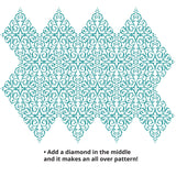 Diamond Medallion Wall Stencils