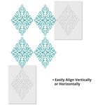 Diamond Medallion Wall Stencils