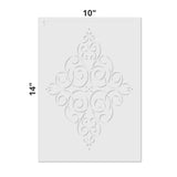 Diamond Medallion Wall Stencils