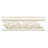 Carved Rose Molding Wall Stencil