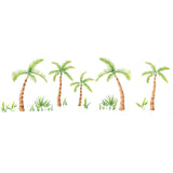 Palm Tree Wall Stencil Border