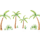 Palm Tree Wall Stencil Border