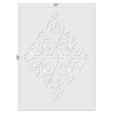 Diamond Medallion Wall Stencils
