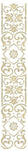 Small Vertical Scroll Stripe Wall Stencil