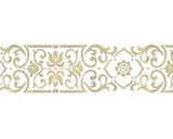 Small Vertical Scroll Stripe Wall Stencil