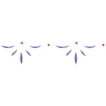 Small Colonial Swag Wall Stencil