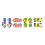 Small Flip Flop Wall Stencil Border