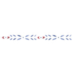 1 Inch Colonial Wall Stencil Border