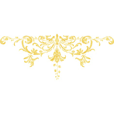 Turn of the Century Wall Stencil Side