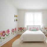 Lollipop Flowers Wall Stencil