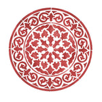 Small Round Circle Medallion Wall Stencil