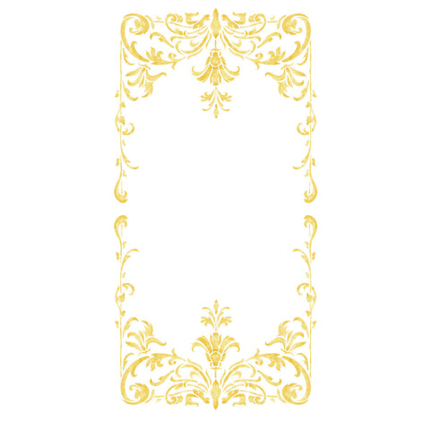 Turn of The Century Panel Wall Stencil