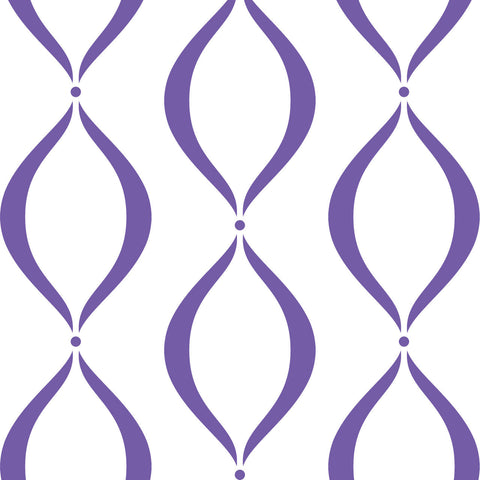 Lavender Scallop Wall Stencil