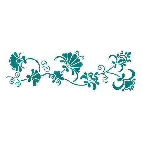 Crewel 1 Overlay Wall Stencil Border