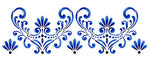 Fleur de Lis Border Wall Stencil