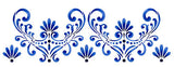Fleur de Lis Border Wall Stencil