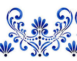 Fleur de Lis Border Wall Stencil