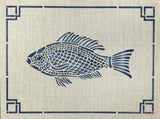 Fish Frame Wall Stencil