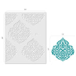 Moroccan Damask Stencil