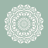 14 to 36 Inch Asana Mandala Wall Stencil