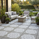 14 to 36 Inch Detailed Karma Mandala Wall Stencil