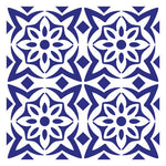 Flower Tile Wall Stencil