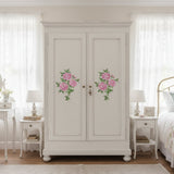 Savannah Rose Bouquet Wall Stencil