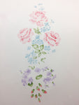 Rose and Violets Spray Wall Stencil - Part 2