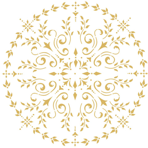 40 Inch Ceiling Medallion Wall Stencil