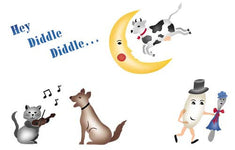 Hey Diddle Diddle Wall Stencil Set