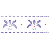 Small Oak Leaf Wall Stencil Border