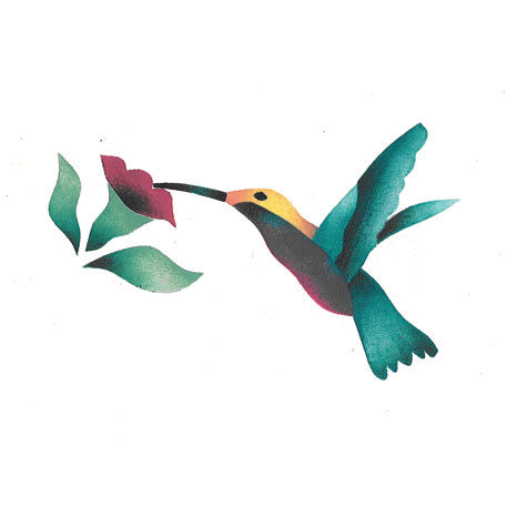 Hummingbird Wall Stencil