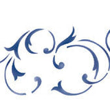 French Swirl Wall Stencil Border