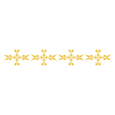 Small French Medallion Side Wall Stencil