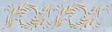 Small Feathered Corner Wall Stencil