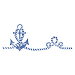 Small Anchor Wall Stencil Border