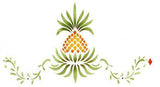 Elegant Pineapple Wall Stencil