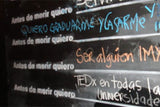 Antes de Morir Line Wall Stencil - Spanish