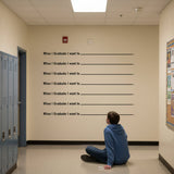 When I Graduate I want to - Repeating Line Stencil