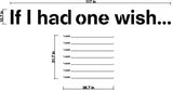 'If I Had One Wish' Header Wall Stencil