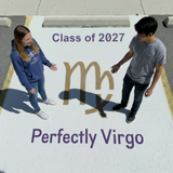 Virgo Zodiac Sign Shape Stencil