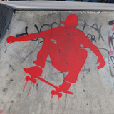 Life Size 180 Skateboard Stencil