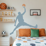 Air Basketball Silhouette Stencil