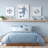 Inside Curve Soccer Stencil