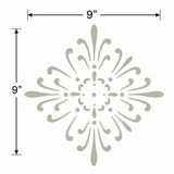 Amiens French Heritage Accent Wall Stencil