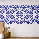 Flower Tile Wall Stencil