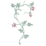 Jasmine Vine Border Wall Stencil by DeeSigns