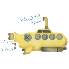 Yellow Submarine Wall Stencil