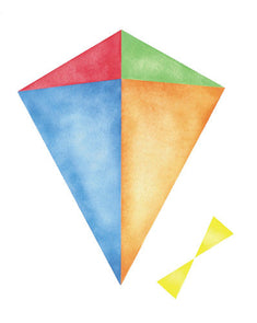 Single Kite Wall Stencil