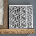 Handpainted Chevron Allover Wall Stencil